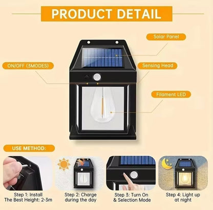 SOLAR POWERED OUTDOOR LIGHT