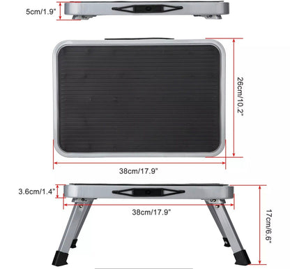 Folding Caravan Step with Quality Lined Storage Bag