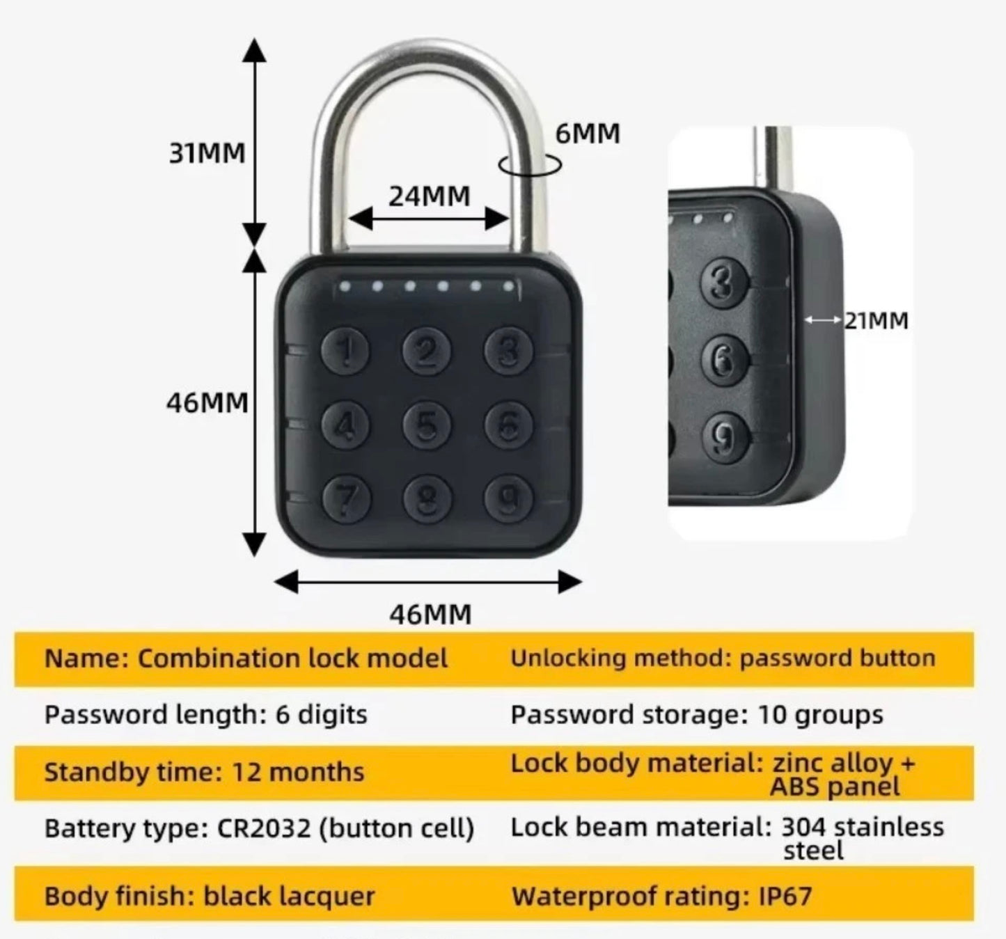 SMART PASSWORD PADLOCK