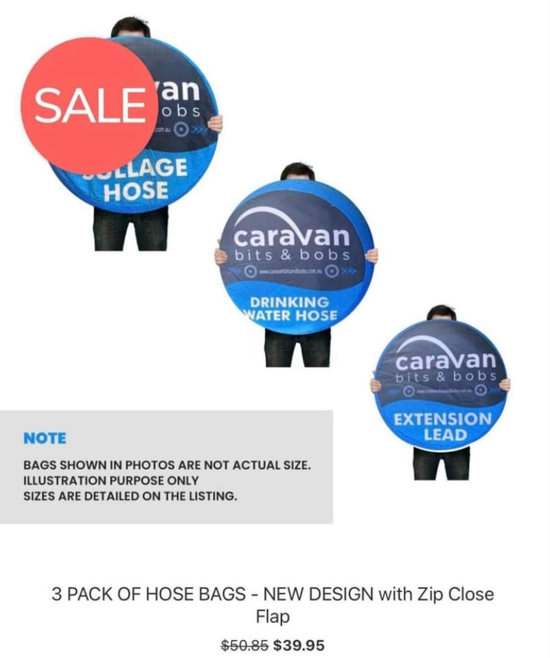 3 Pack of Hose Bags - zipper design