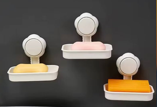 SUCTION MOUNTED SOAP DISH