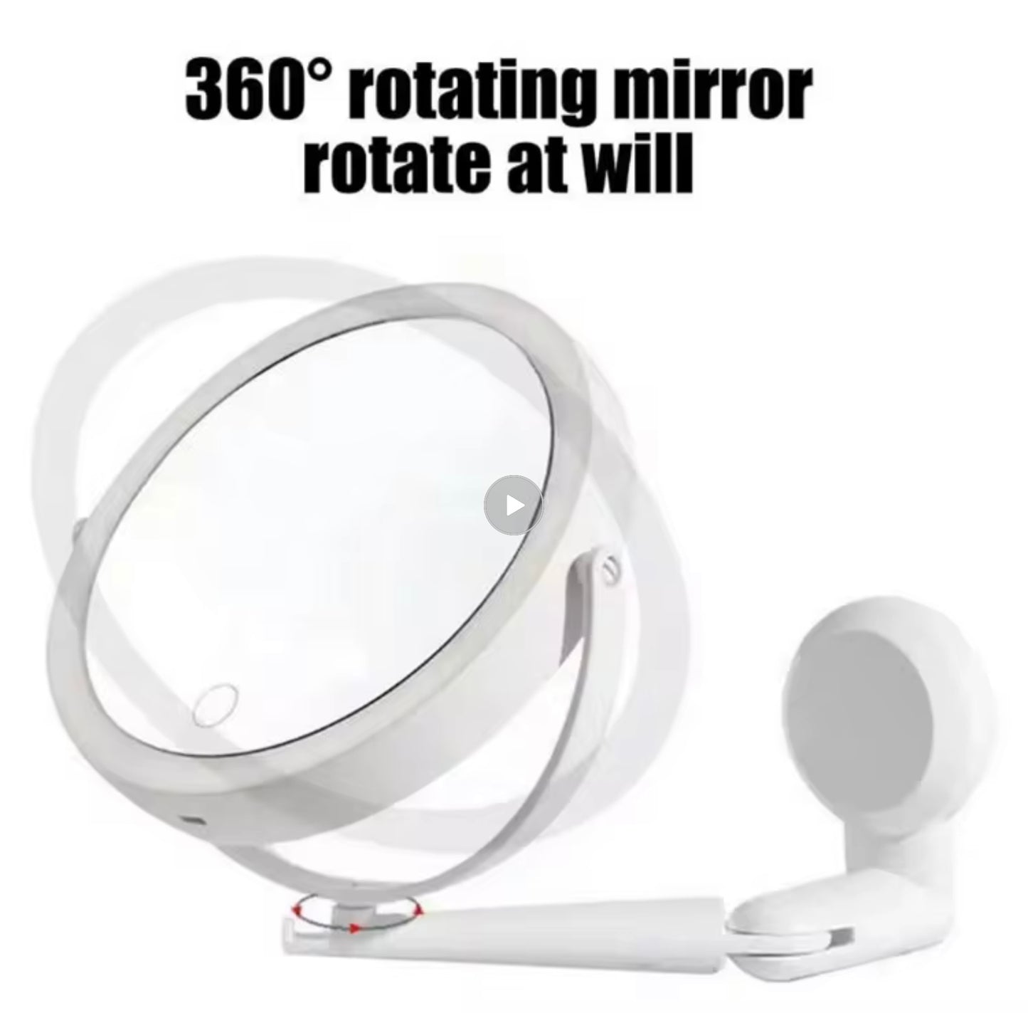 USB RECHARGEABLE MAKE UP MIRROR - STICK ON