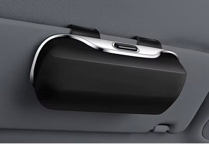 SUN VISOR STORAGE BOX FOR SUNGLASSES