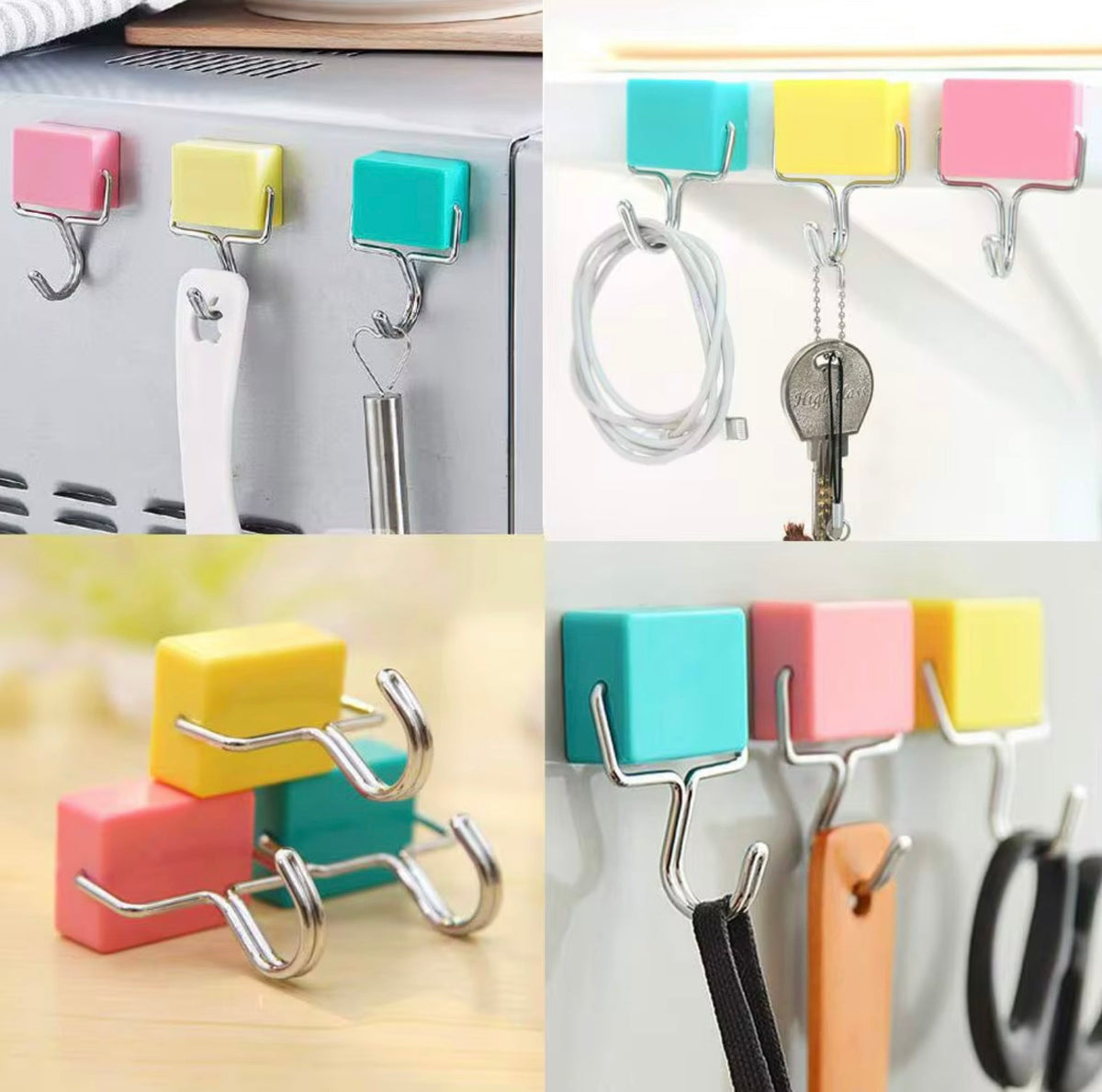 COLOURFUL MAGNETIC HOOKS