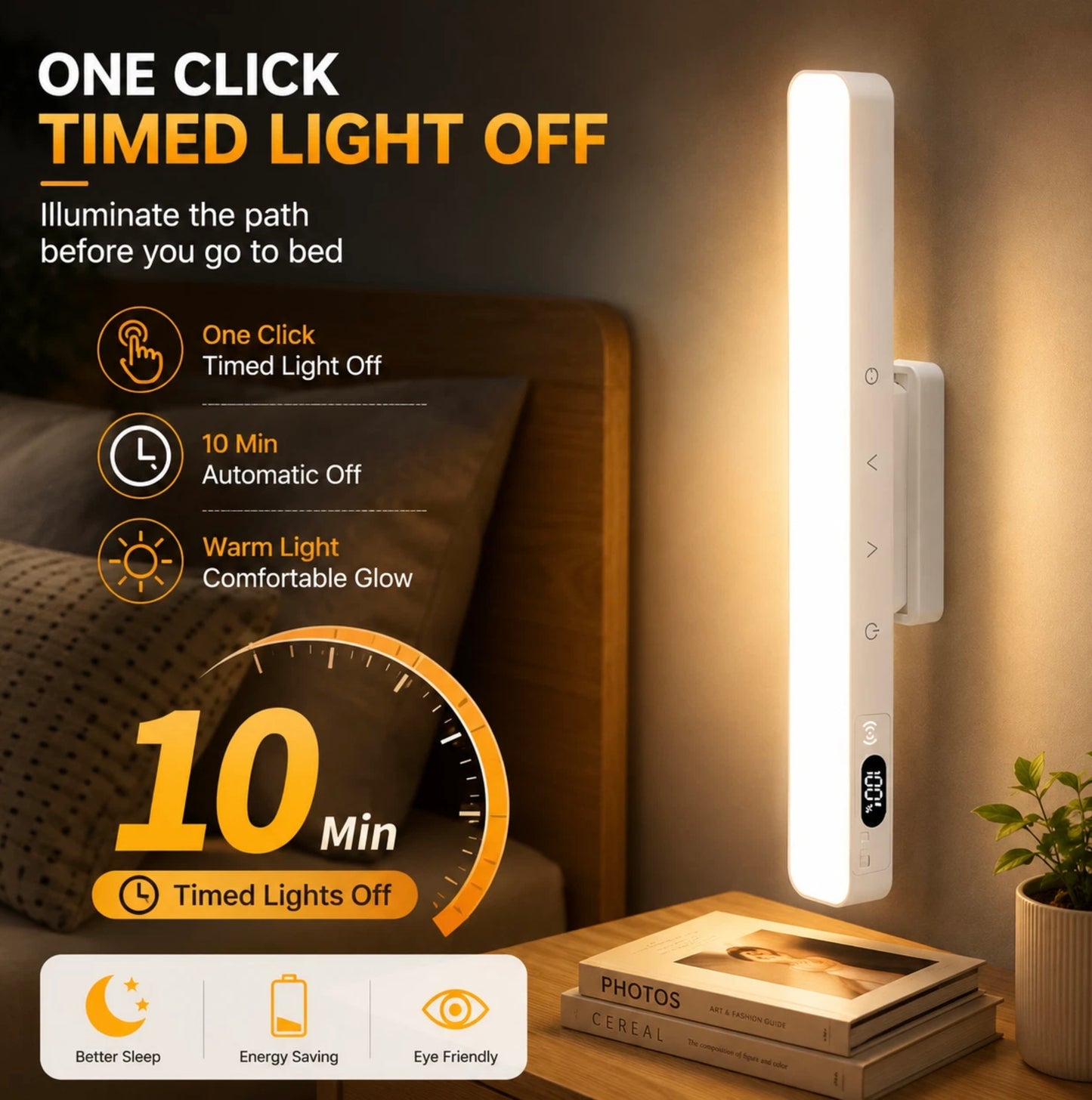6000K RECHARGEABLE - DIMMABLE REMOTE CONTROL STRIP LIGHT