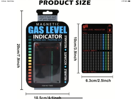 MAGNETIC GAS LEVEL INDICATOR