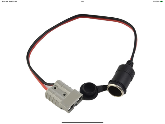 12V ANDERSON PLUG TO FEMALE CIGARETTE LIGHTER SOCKET