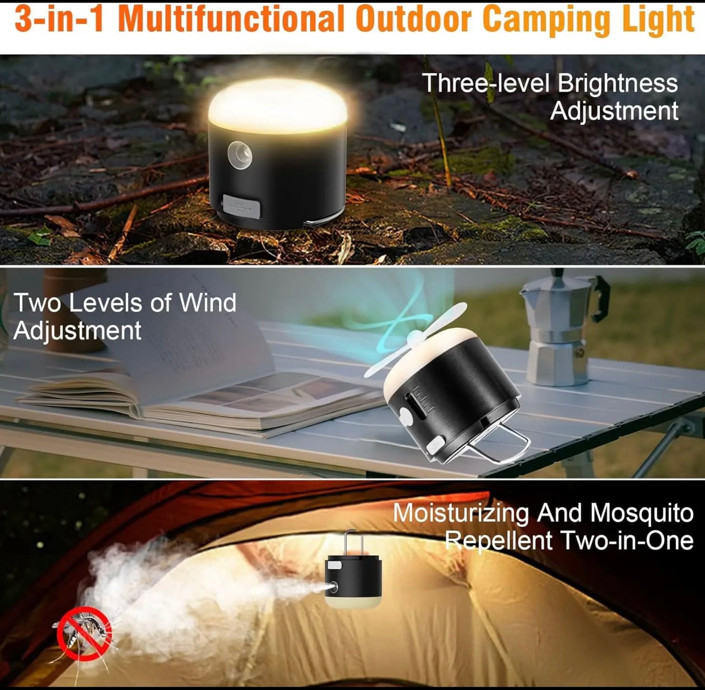 Multifunction camping light