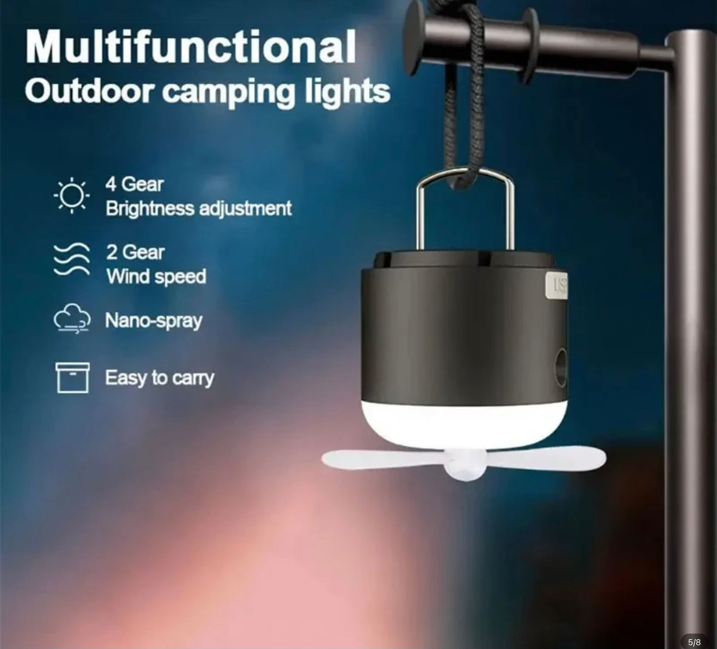 Multifunction camping light