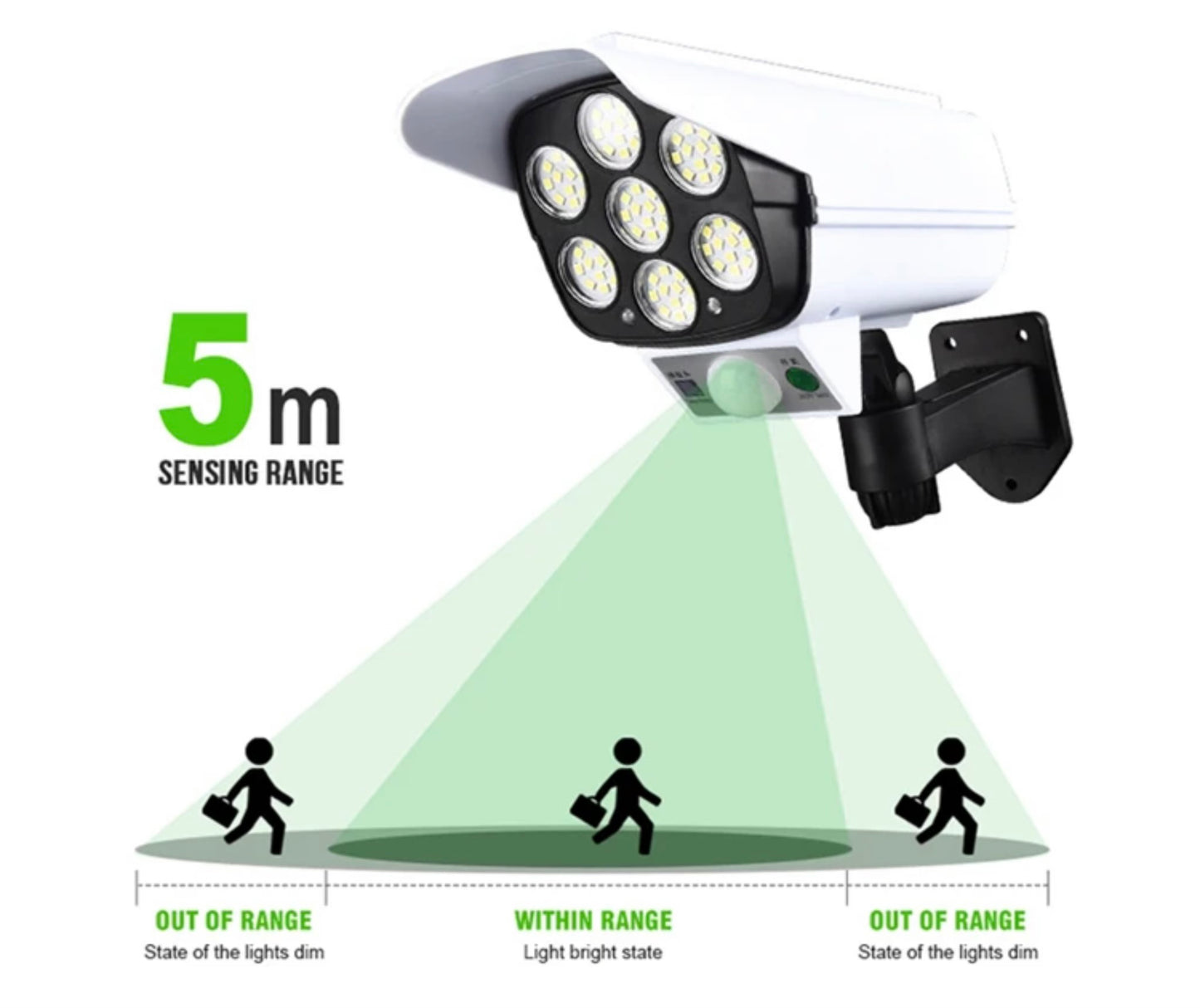 Solar Sensor Light w Dummy Camera