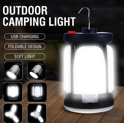 Outdoor Solar Camping Light and USB Charger