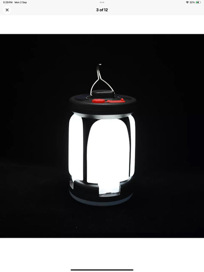 Outdoor Solar Camping Light and USB Charger