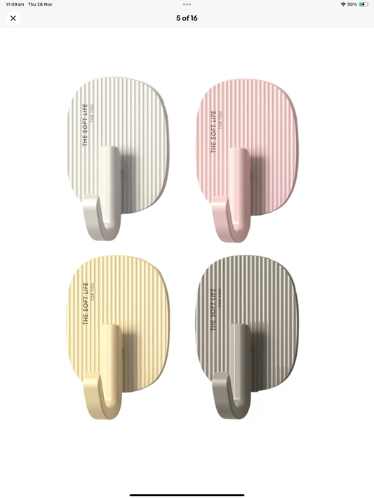 Self Adhesive Hooks - Pack of 4
