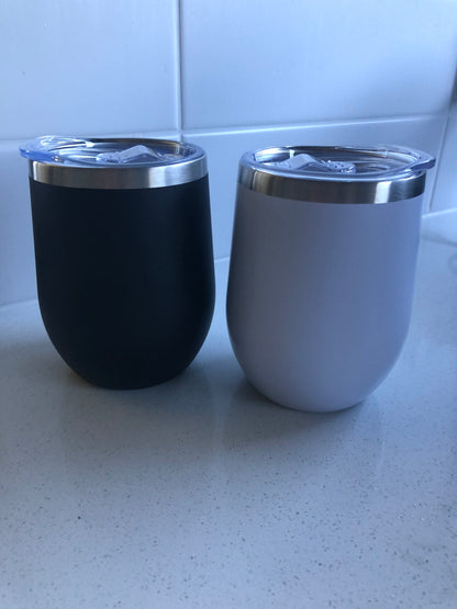 Powder Coated Wine Tumblers (Set of 2)