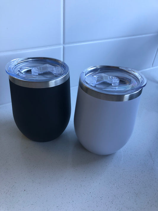 Powder Coated Wine Tumblers (Set of 2)