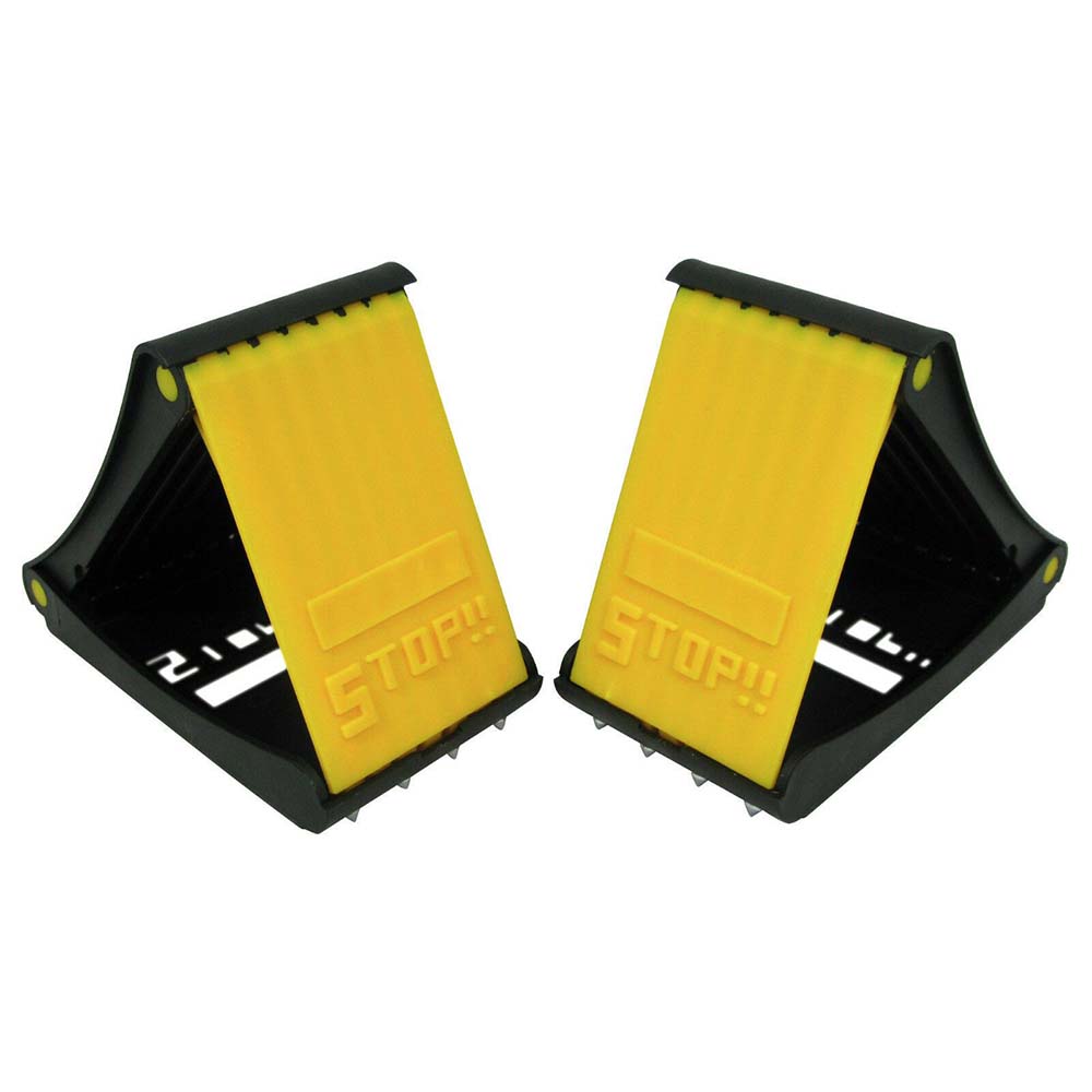 Folding Plastic Wheel Chocks - Set of 2