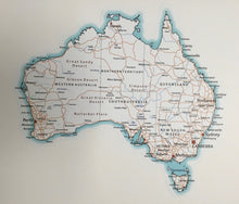 Load image into Gallery viewer, Australia Map Wall Decal - removeable and reuseable (L)

