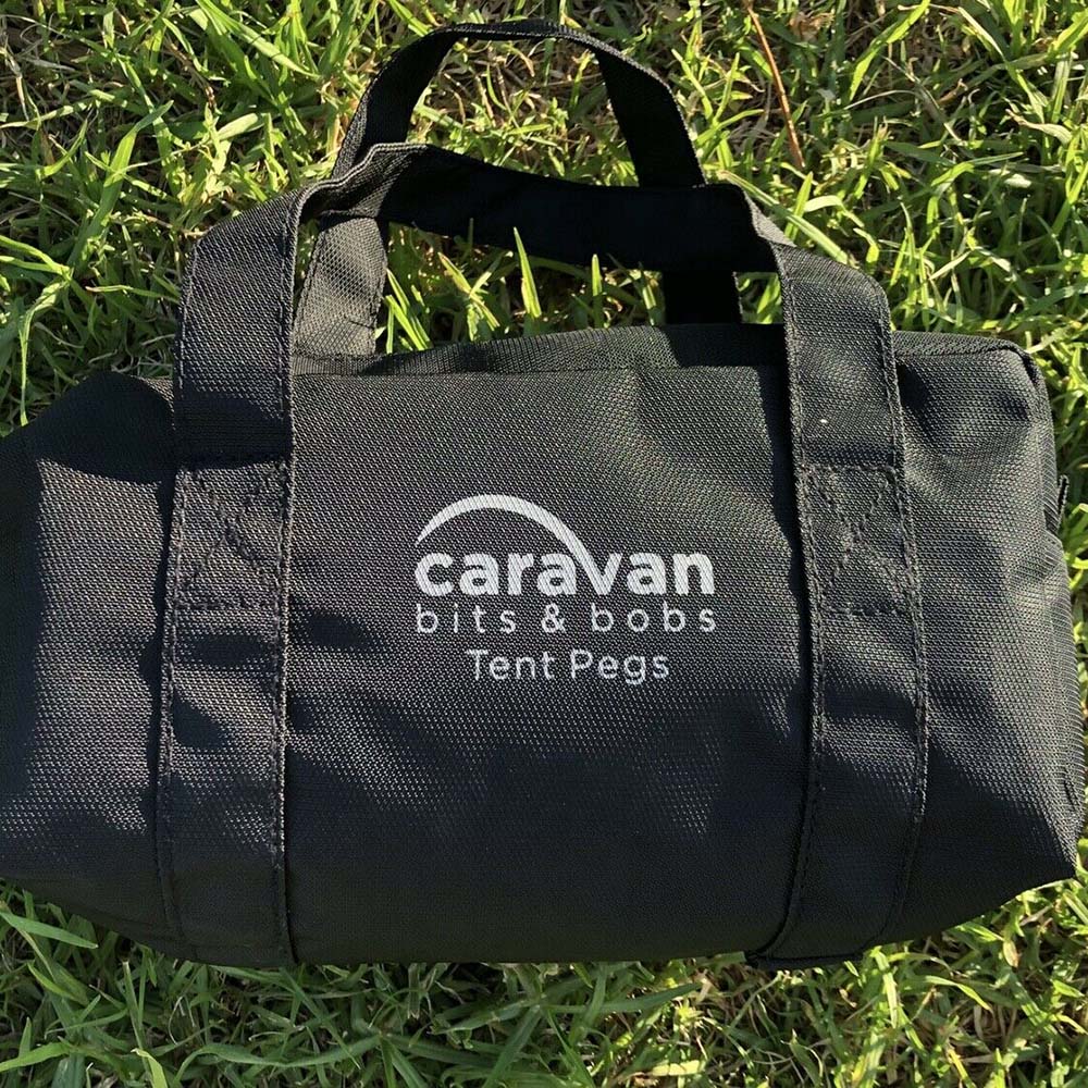 TENT PEG STORAGE BAG - HOLDS UP TO 40 pegs