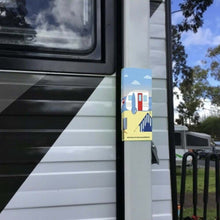 Load image into Gallery viewer, NEW Colourful Caravan Design Awning Neoprene/Velcro Arm Tie Downs (Set of 2)
