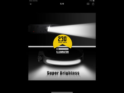 LED Headlamp - NOW WITH FREE CASE!