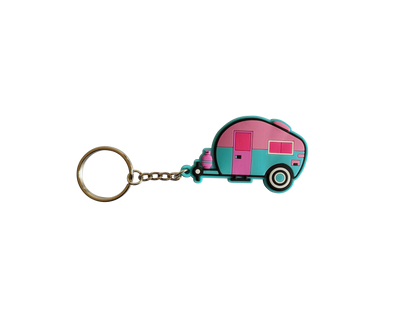 Retro Caravan Keyrings - Lots of colours available