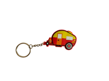 Load image into Gallery viewer, Retro Caravan Keyrings - Lots of colours available
