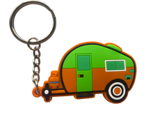 Load image into Gallery viewer, Retro Caravan Keyrings - Lots of colours available
