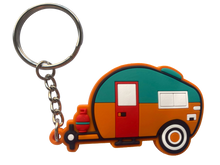 Load image into Gallery viewer, Retro Caravan Keyrings - Lots of colours available
