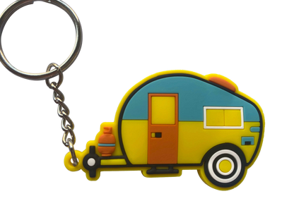 Retro Caravan Keyrings - Lots of colours available